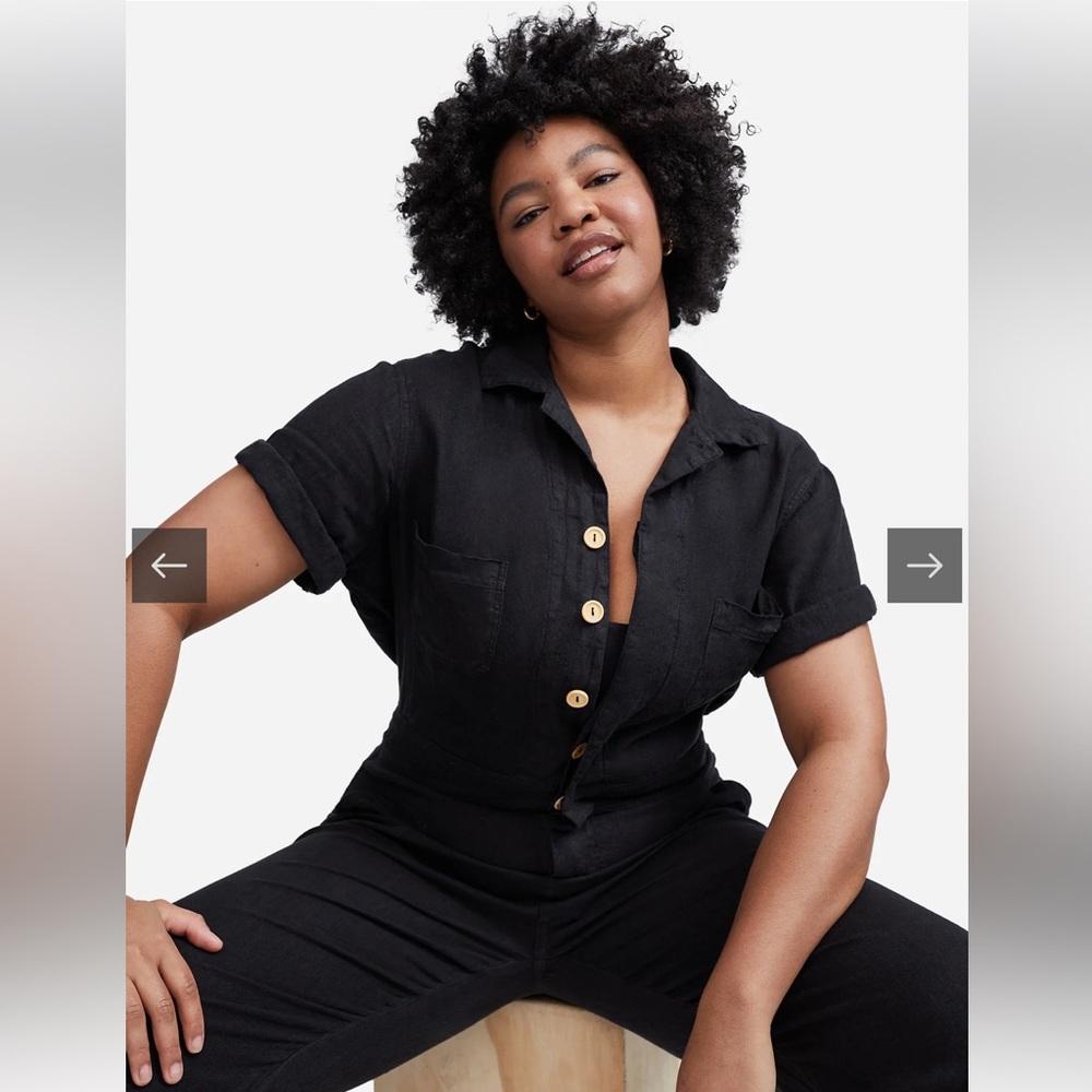Mate Linen Black Jumpsuit
